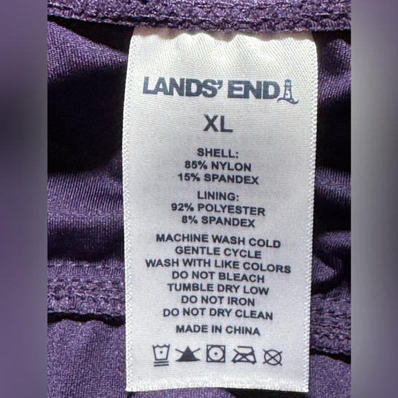 Lands End Purple One-Piece Swimsuit - Picture 11 of 11
